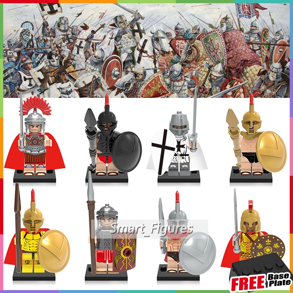 Mainan Action Figure Mini Model Spartan Warrior Crusader Commander Untuk Hadiah X0164