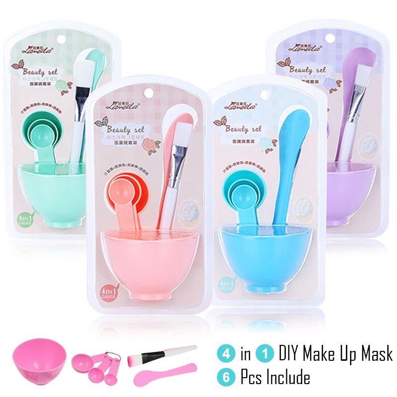 Mangkuk Masker Wajah Set 4 in1 DIY Facial - LPM Shop