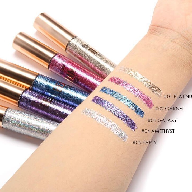 (READY &amp; ORI!) Focallure Eyeliner Glitter cair Metalic / Beam Heavy FA46 FA 46 waterproof terbaru viral