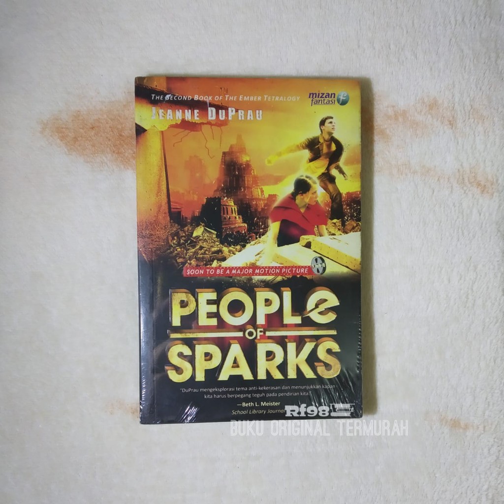 Buku novel PEOPLE OF SPARKS remaja dewasa murah original fantasi