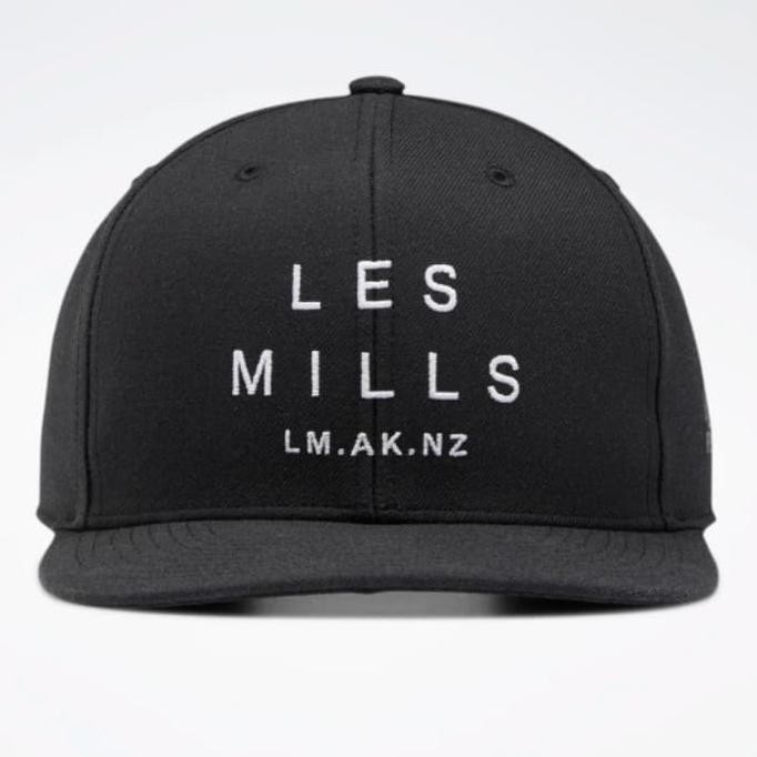 Reebok Lesmills Topi Les Mills LM Black Hitam Pria Wanita Man Woman
