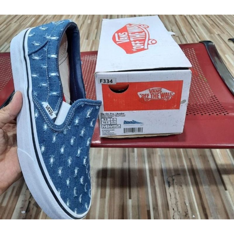 saaaalllleeee Vans denim blue adreas serano