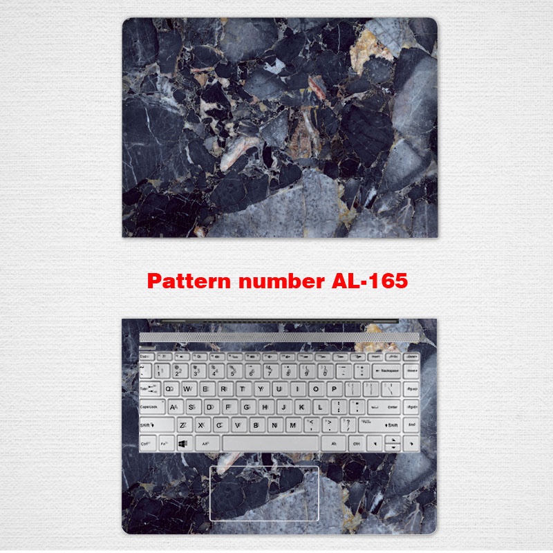 2pcs Stiker Pelindung laptop UNIVERSAL Motif Marmer Bahan VINYL Ukuran 12 13 14 15.6 Inch HP Pavilion Victus 15-AU 15-br 15-by 15-n