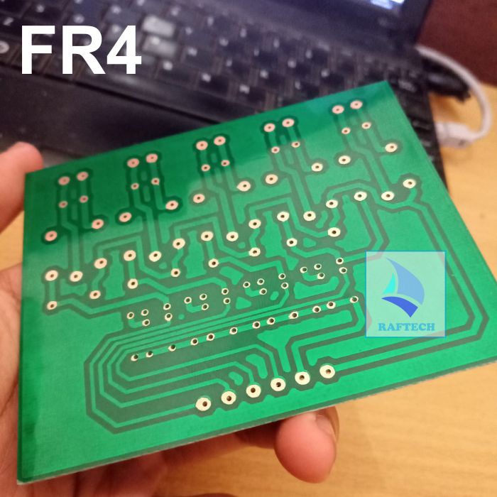 Jasa Cetak PCB Single Layer PCB Masking Jalur + Full Masking Silkscreen