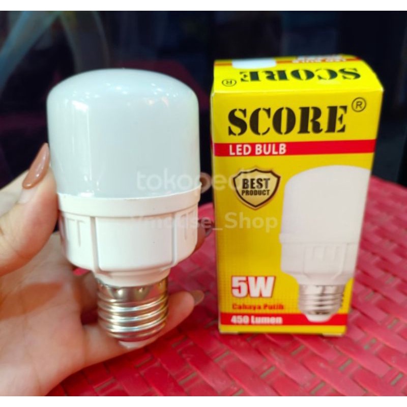 LAMPU LED SCORE 5 WATT - LAMPU LED MURAH - LAMPU MURAH - LED 5 WATT