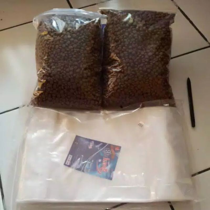 plastik klip zipper lock bluking 1/2kg 16x25 tebal 05 0.5