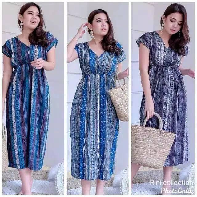 DASTER MANOHARA BALI MOTIF ETNIK / DRESS ETNIK PANJANG