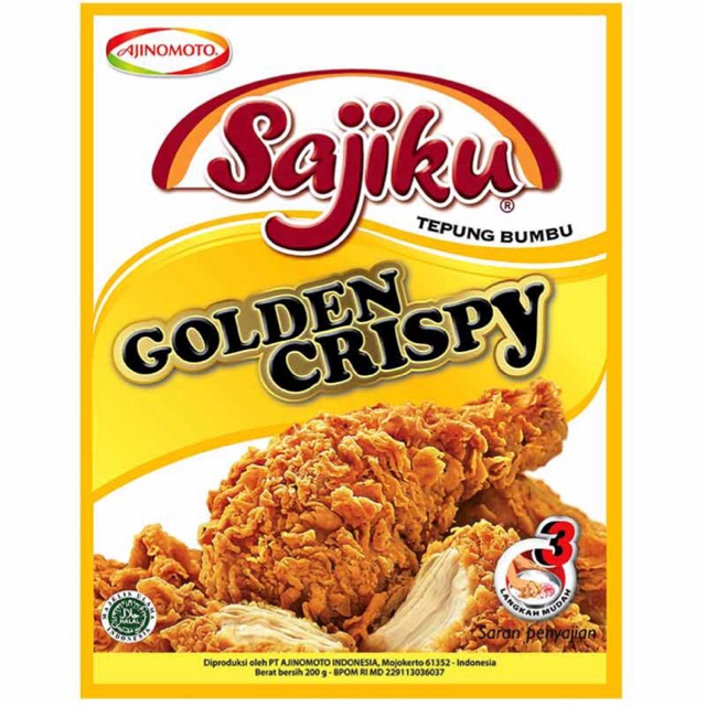 

TEPUNG BUMBU SAJIKU GOLDEN CRISPY 200G