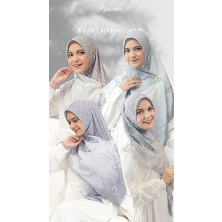 Kayla Scarf 115X115 ORI Audina/Voal Motif Audina/Hampers Segiempat Motif Audina/Voal Premium ORI Aud