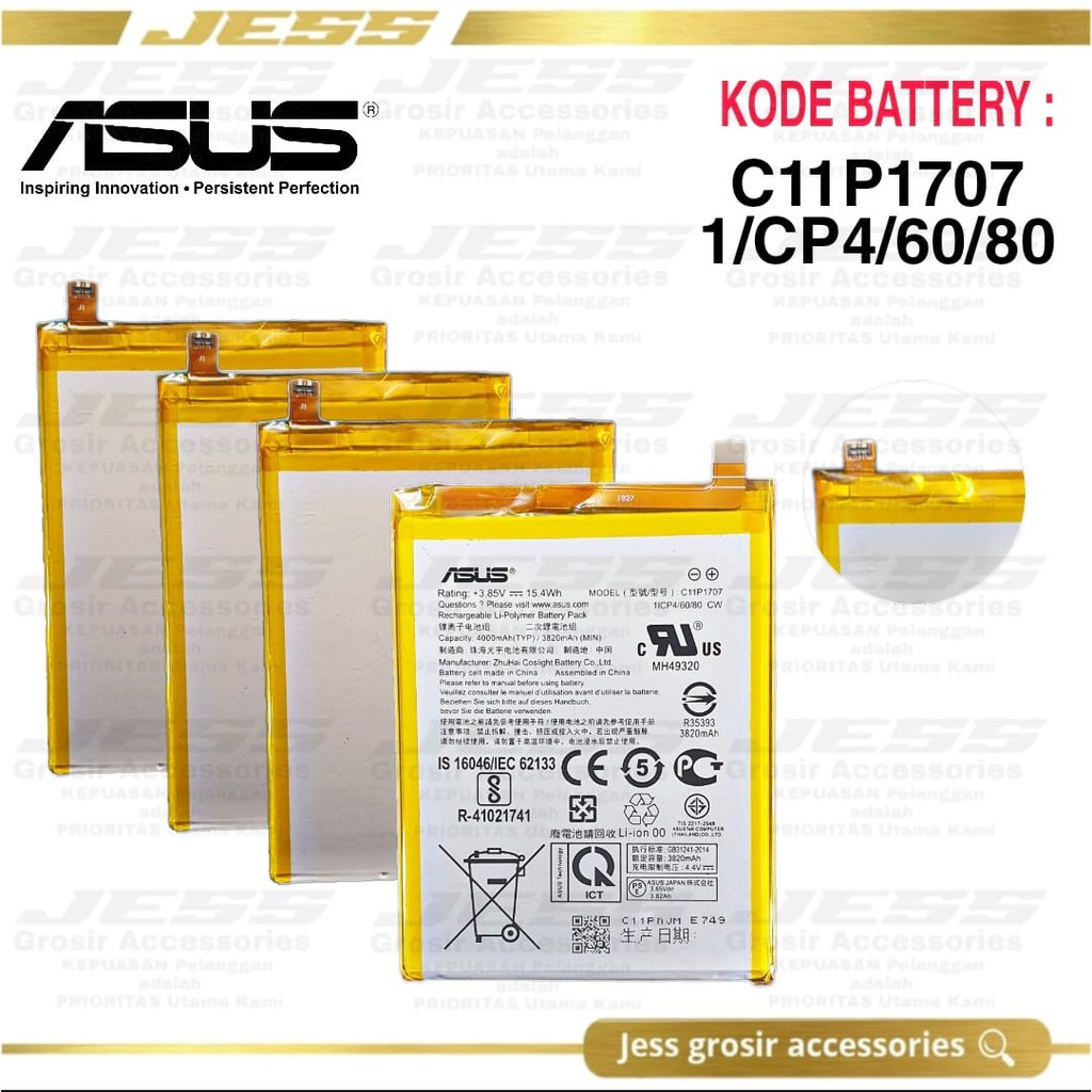 Baterai Battery Original Asus Zenfone Max M1 , ZB555KL , X00PD Kode Type Batre C11P1707