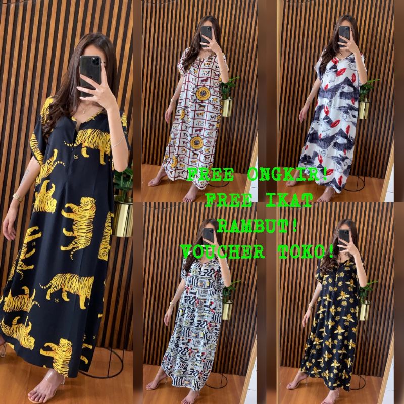 DASTER PANJANG SEMATA KAKI/DASTER VIRAL/RGB/CE/CSL/HABEL/DASTER BUSUI KEKINIAN/HOMEDRESS SARWENDAH