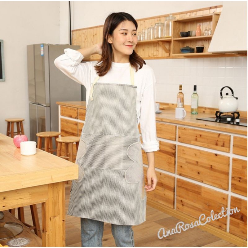 Celemek Dapur Anti Minyak Anti Air Waterproof