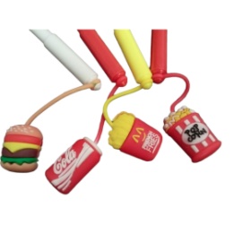 pulpen gel gantungan lucu motif fastfood