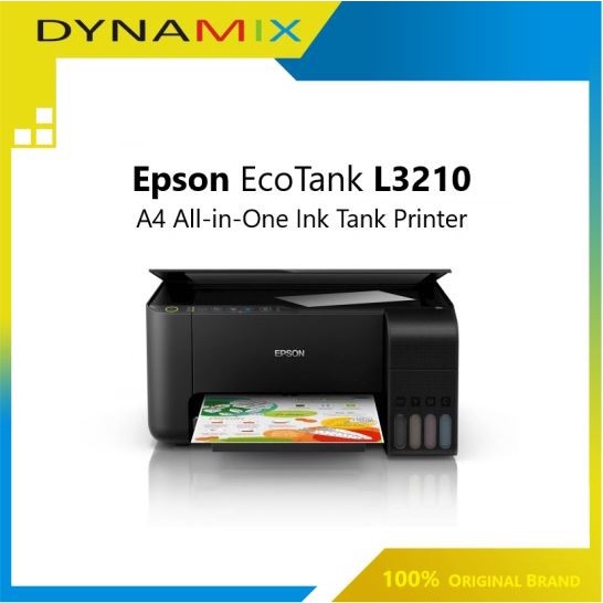 Printer Epson EcoTank L3210 A4 All-in-One Ink Tank Print Scan Copy GARANSI RESMI | Pengganti type L3110 | Infus asli dari pabrik