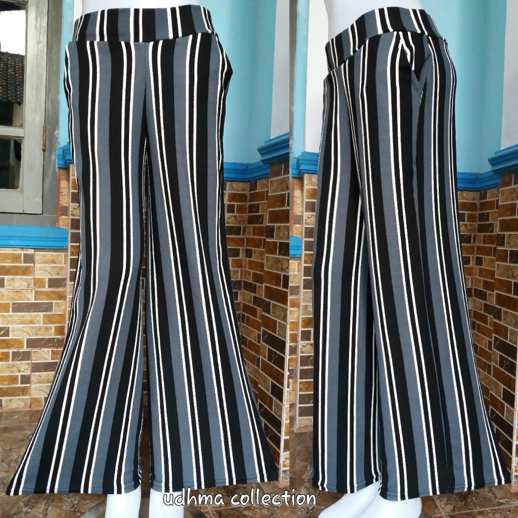 KULOT SALUR CREPE / PANTS STRIPE PREMIUM LIMITED