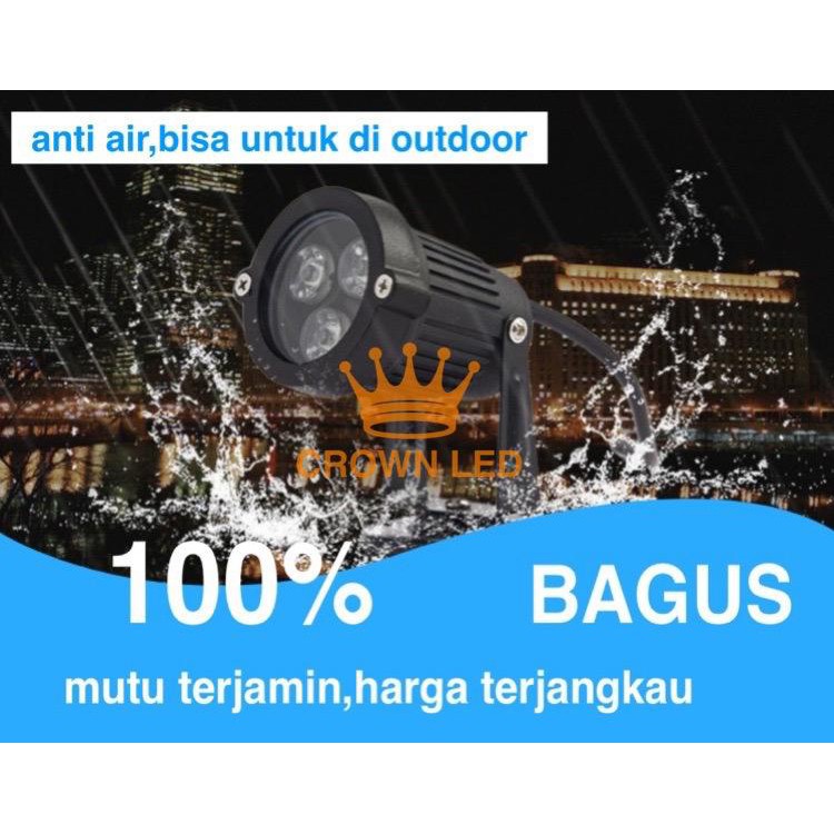 LAMPU OUTDOOR SOROT LED UNTUK TAMAN / HALAMAN 3 &amp; 5 WATT PUTIH KUNING