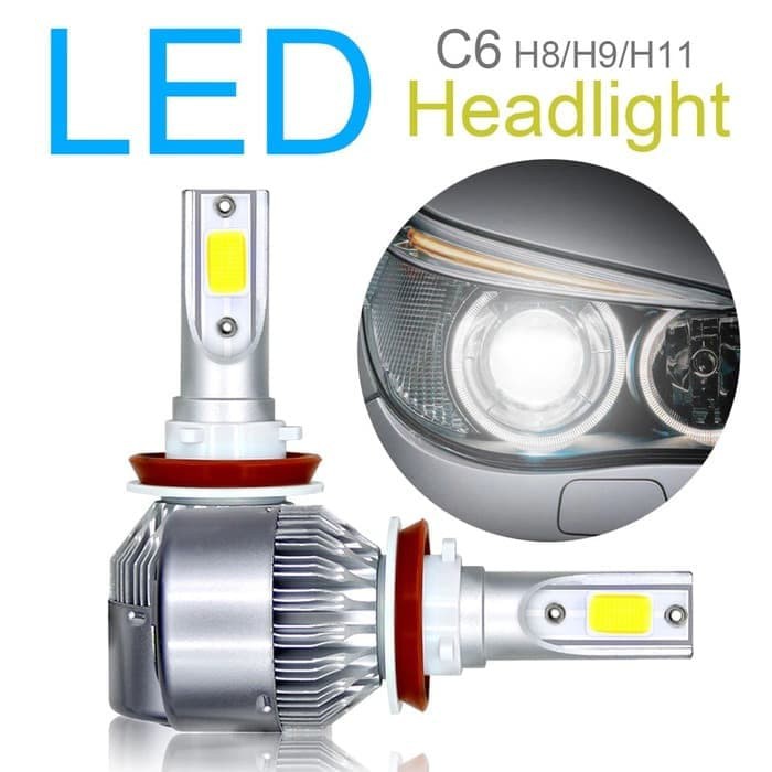 LED FOGLAMP C6 H11 - LAMPU MOBIL H11 LED C6