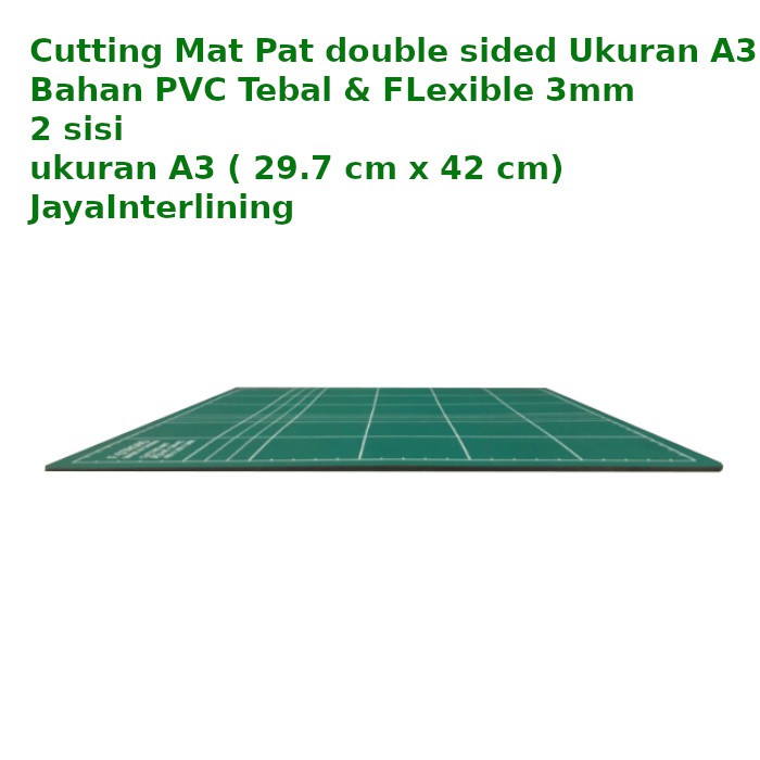 Cutting Mat Pat double sided Ukuran A3 Bahan PVc Tebal Dan Flexibel