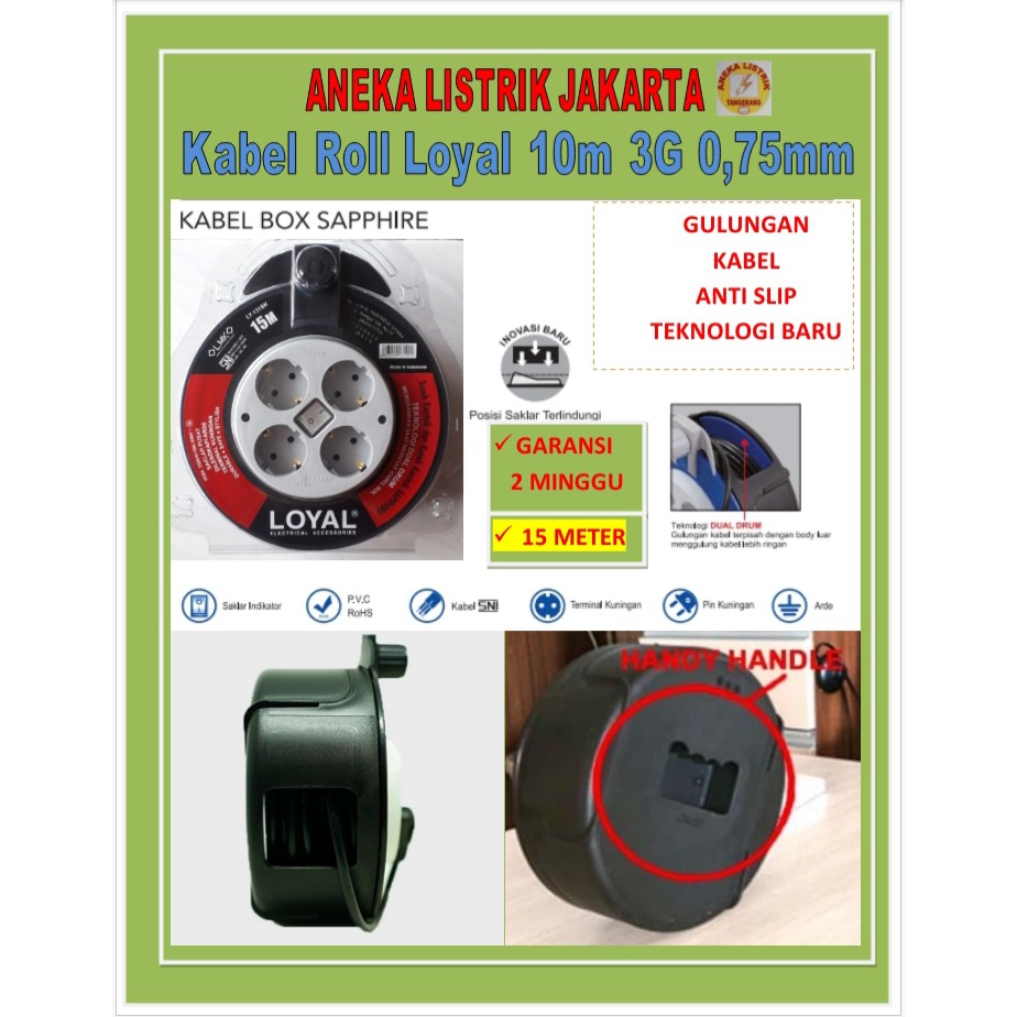 KABEL ROLL LOYAL SAPPHIRE 15 METER 3G 0,75mm LY-131 SK