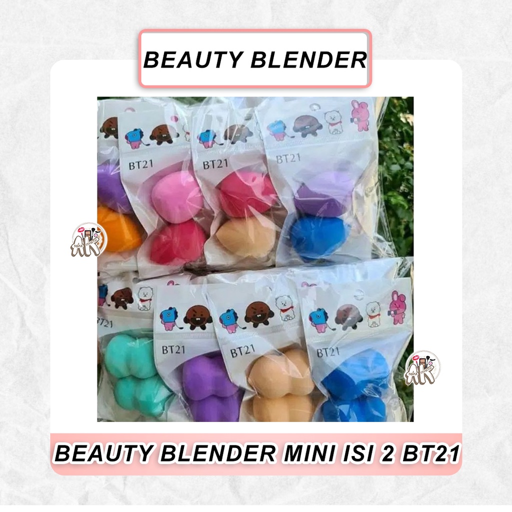 BEAUTY BLENDER MINI ISI 2 BT21 / SPONGE BEAUTY BLENDER MINI ISI 12