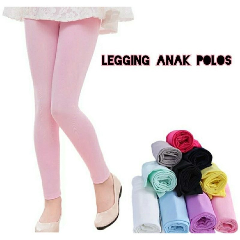 Legging Anak Perempuan Basic Polos Callysta Lejing Anak Celana Panjang Leging Anak Perempuan 1- 12 Tahun Katun Spandex Premium