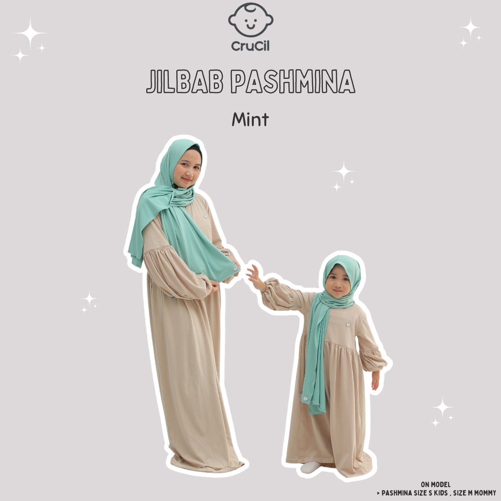 Jilbab Pasmina Tali Anak (3y - 8y)