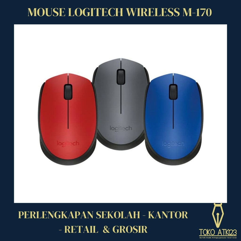 Mouse Logitech Wireless M-170 M170 Original!!