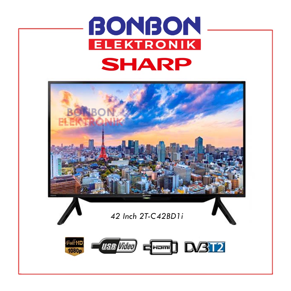 Sharp LED Digital TV 42 Inch AQUOS 2T-C42BD1i / 2TC42BD1i Full HD