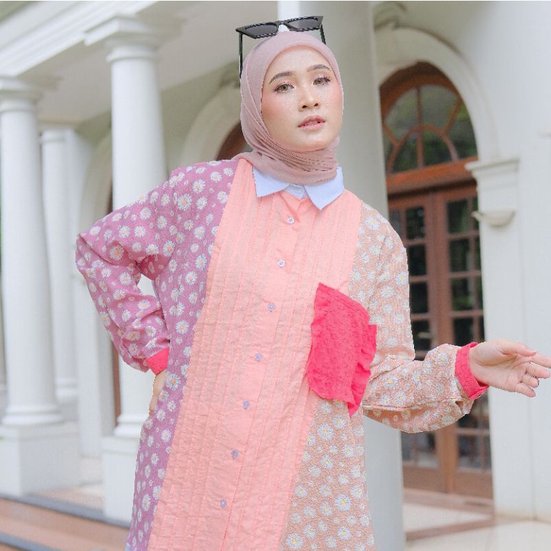 Eleanorre Lulu Top Pink Atasan Wanita