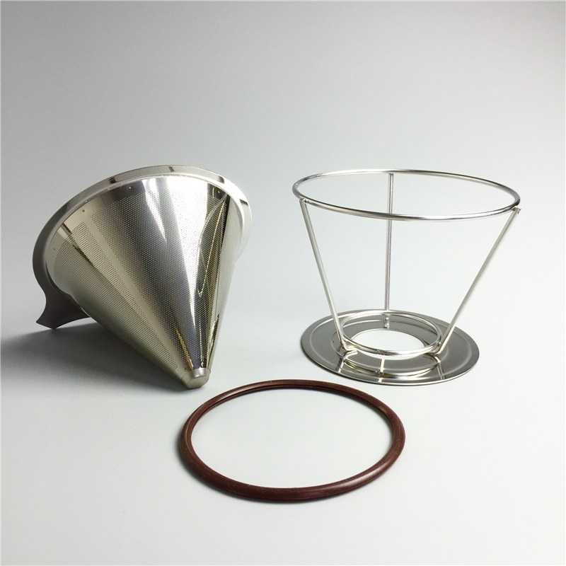 (100% BARANG ORI) One Two Cups Filter Penyaring Kopi V60 Double Layer Large - F-412