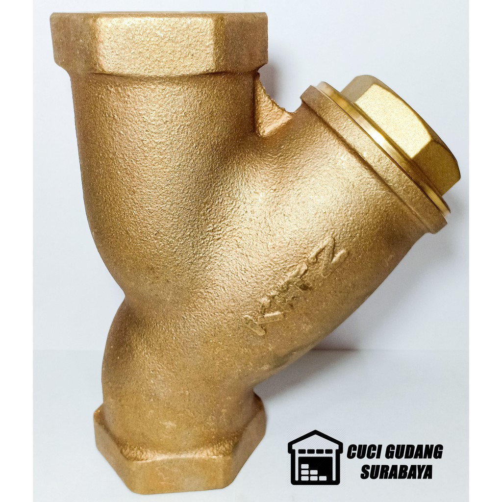 Kitz Y Strainer Double In Brass Drat 2"