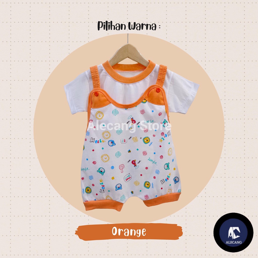 BAJU BAYI OVERALL / BAJU KODOK TRALALA KAOS KATUN