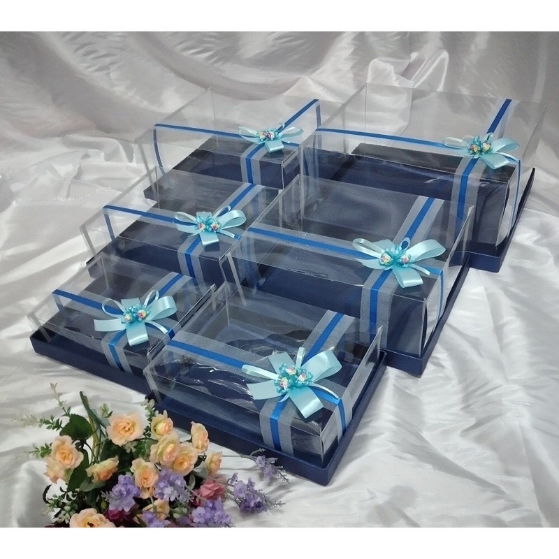 Kotak seserahan hantaran 1 set 6 pcs model tile pita