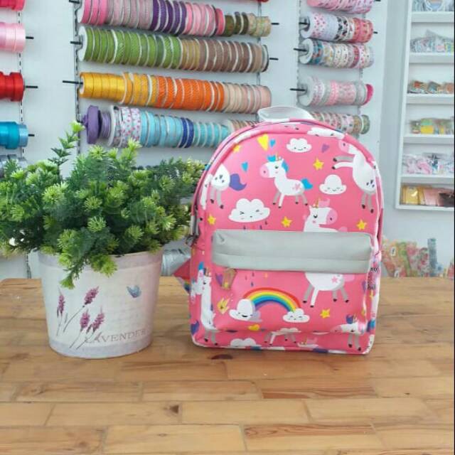 [HEMAT] Tas Ransel Anak Aero Kuda Poni Pink Rumah Warna
