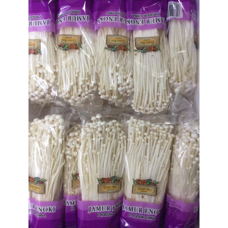 Jamur Enoki Import | Enokitake Mushrooms