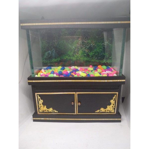 Aquarium Cupang Siku + Lampu LED USB