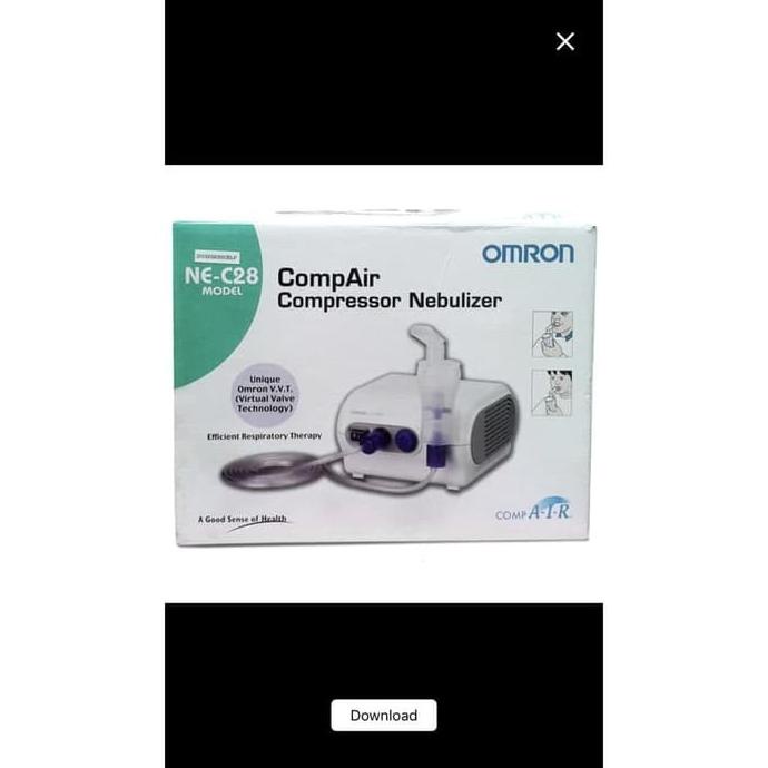 Omron Nebulizer Ne-C28 Alat Terapi Uap Pernafasan Mesin Inhalasi Batuk