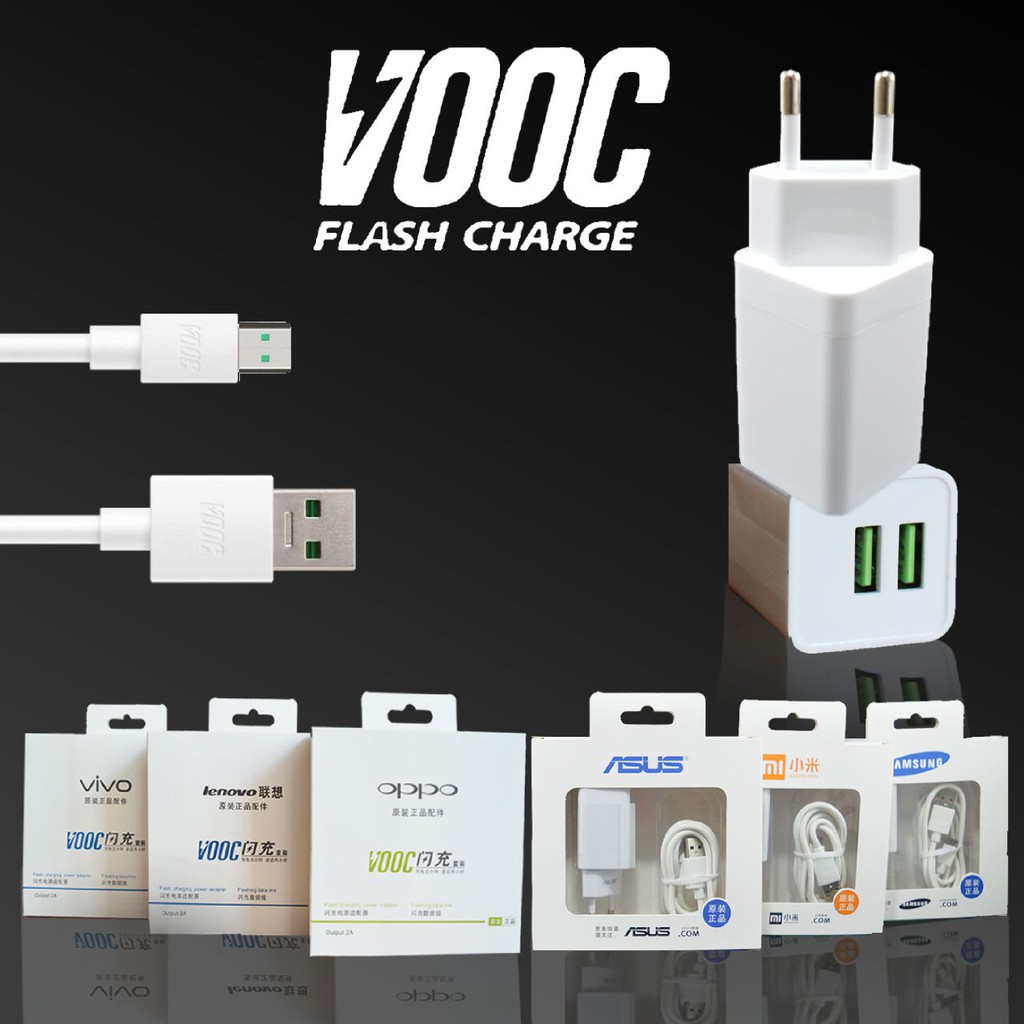 CHARGER CASAN BRANDED VOOC REAL 2A MICRO USB