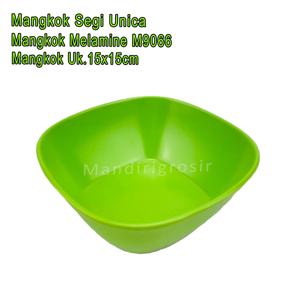 Mangkok Segi Unica *Mangkok Melamine * Mangkok M9066 * Uk.15x15cm