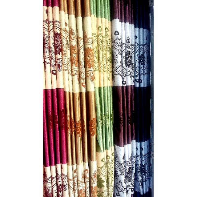 Gorden/ hordeng  blackout bludru imbos motif timbul ( harga perlembar)