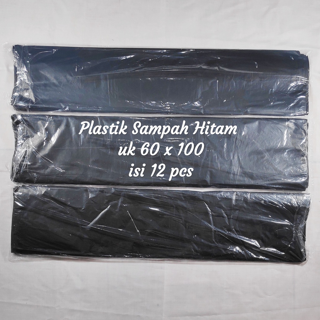 Khusus Gosend Plastik sampah  (isi 50 bks) - trashbag hitam semua ukuran