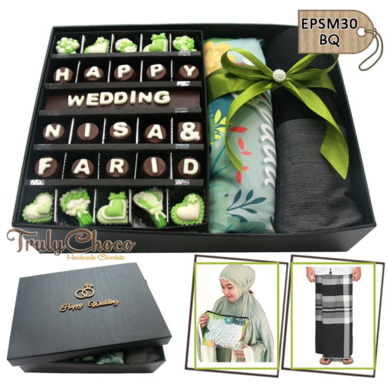 

Trulychoco - Kado Paket Pernikahan (+ mukena n sarung)