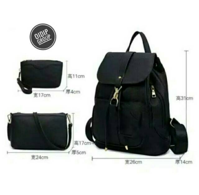 Ransel 3in1 backpack fashion backpack korea ransel kait BISA COD