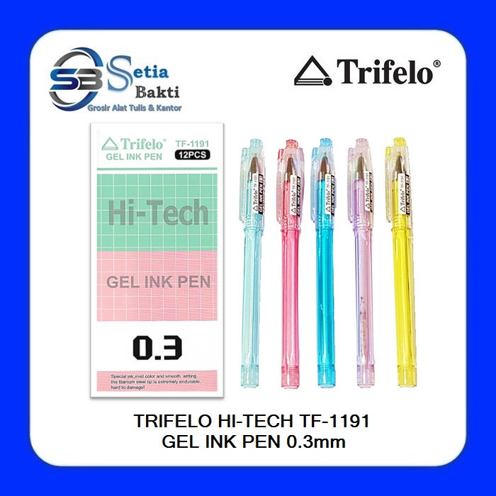 

TRIFELO Pulpen Hi-Tech Gel Ink Pen TF-1191 0.3mm - 1 Pcs