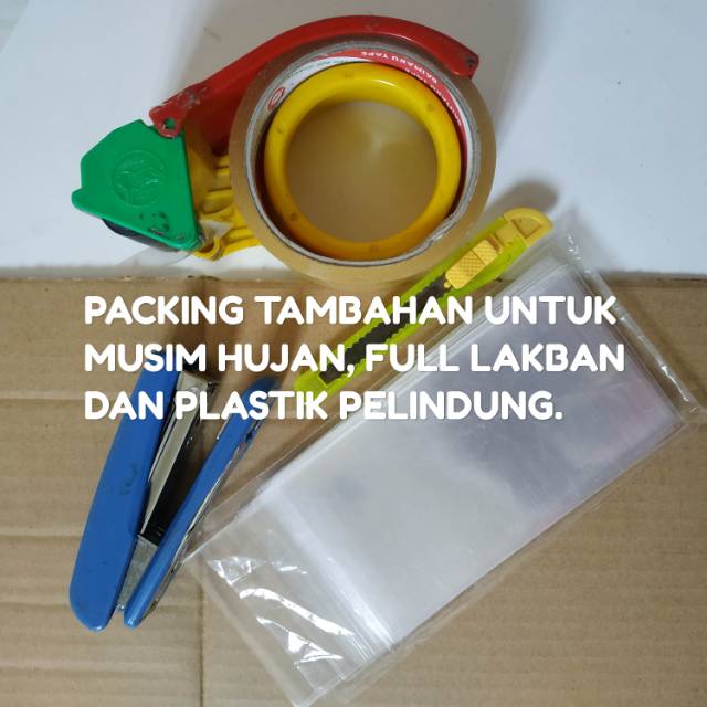 Packing tambahan Ponorogo Acc untuk paketan pada musim hujan