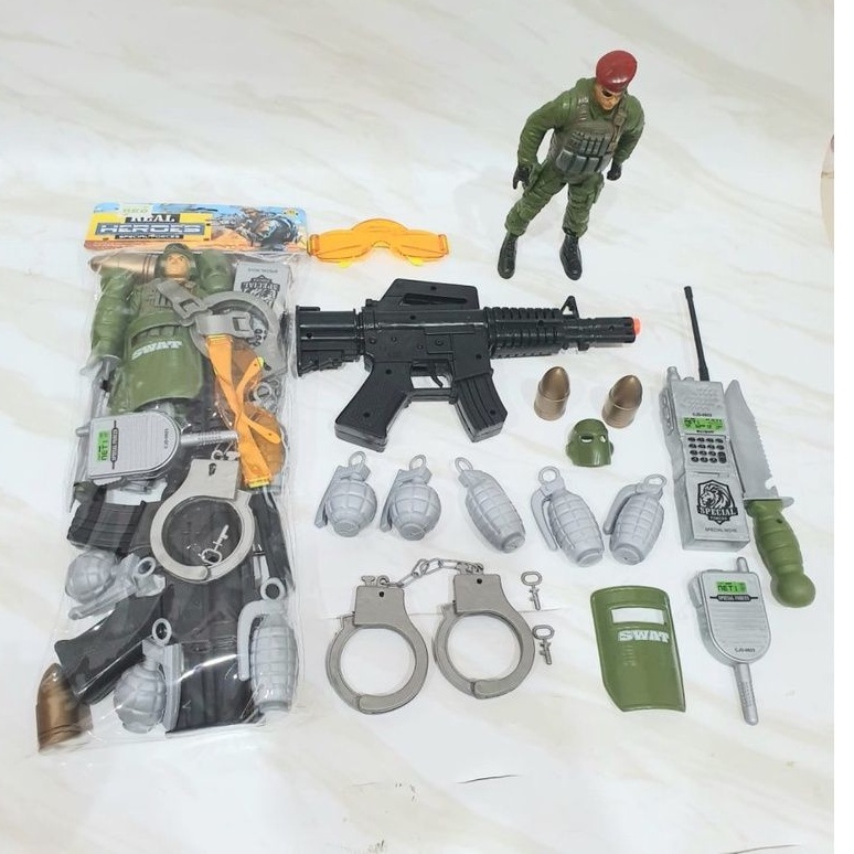 MAINAN TENTARA MILITARY BORGOL ARMY FIGURE TENTARA BESAR 24 CM