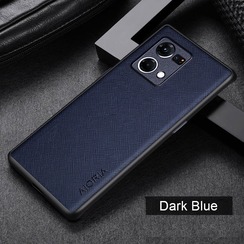 OPPO RENO 7 4G RENO 7 5G COVER SOFT CASE CANVAS CROSS PATTERN SOFTCASE SILICONE SOFT CASE - BLACK