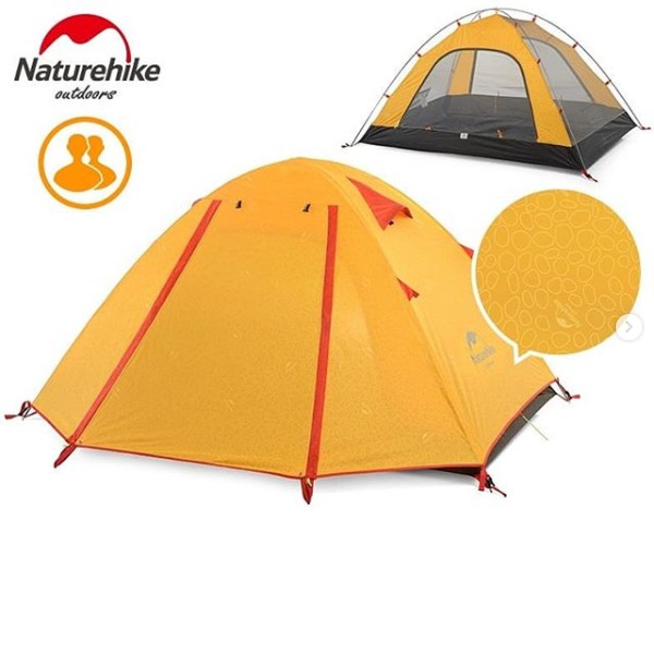 TENDA PROFESSIONAL 2 PERSON NATUREHIKE (ANTI UV EMBOSSED) TENDA NATUREHIKE P2 ORIGINAL KAPASITAS 2 O