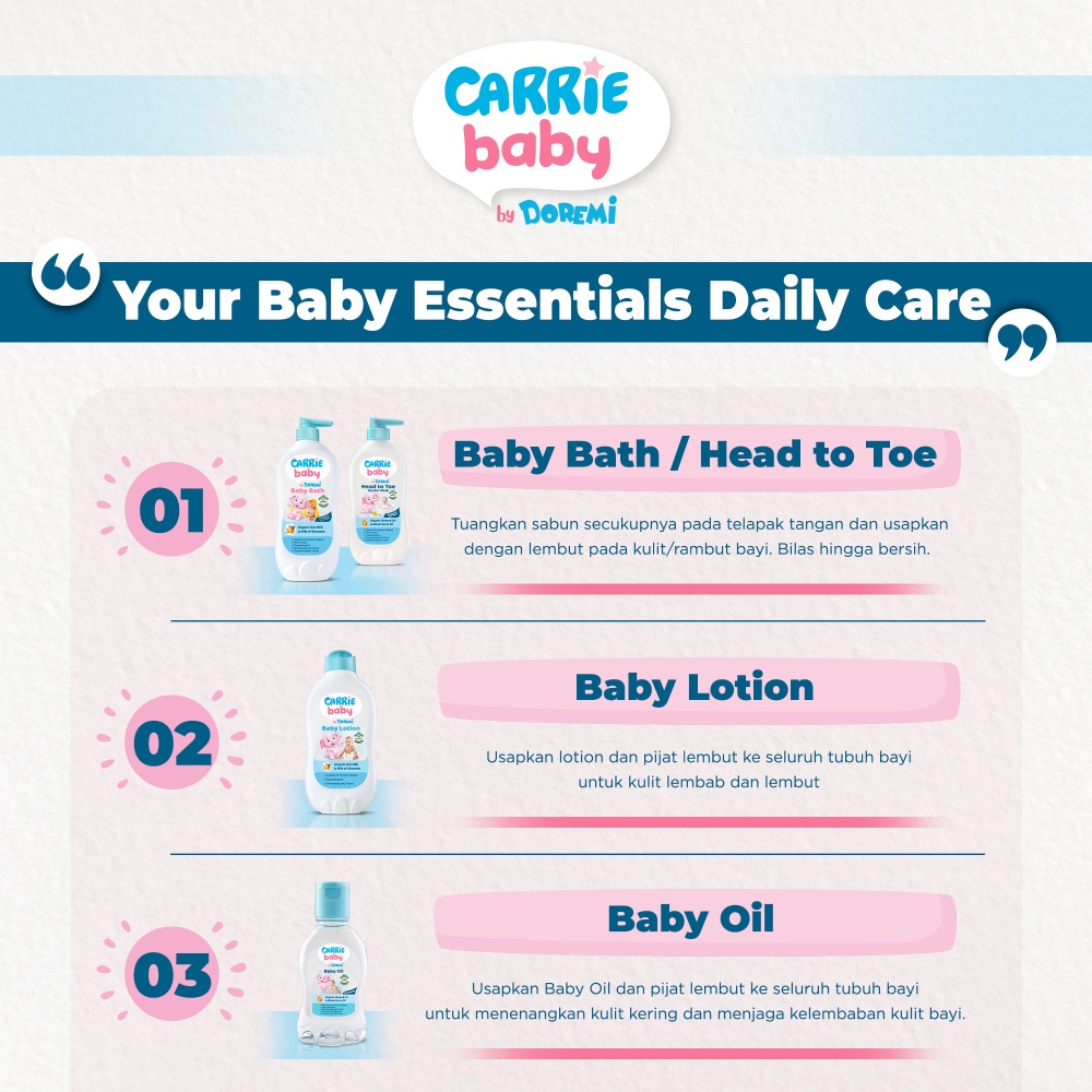 Carrie Baby by Doremi Baby Lotion – Lotion Bayi 250ml