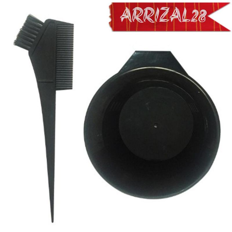 (50gr) MANGKOK & SISIR PERLENGKAPAN SEMIR WARNA RAMBUT